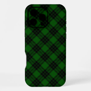 Graham-Tartan Grün-Schwarz Kariert iPhone 16 Pro Max Hülle