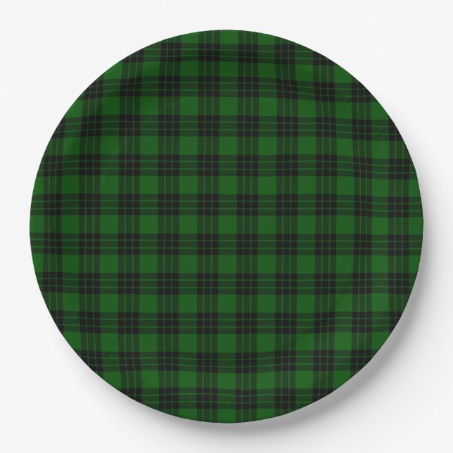 Graham Tartan kariert Pappteller (Vorderseite)