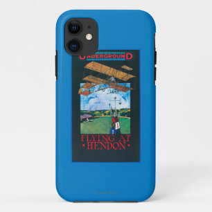 Grahame-Weiß und Flugzeug über Flughafen-Plakat Case-Mate iPhone Hülle