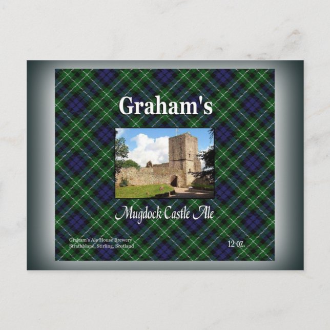 Graham's Mugdock Castle Ale Postkarte (Vorderseite)