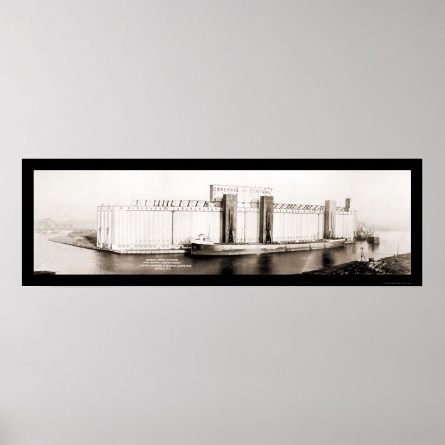 Grain Elevator Buffalo Foto 1919 Poster (Vorne)