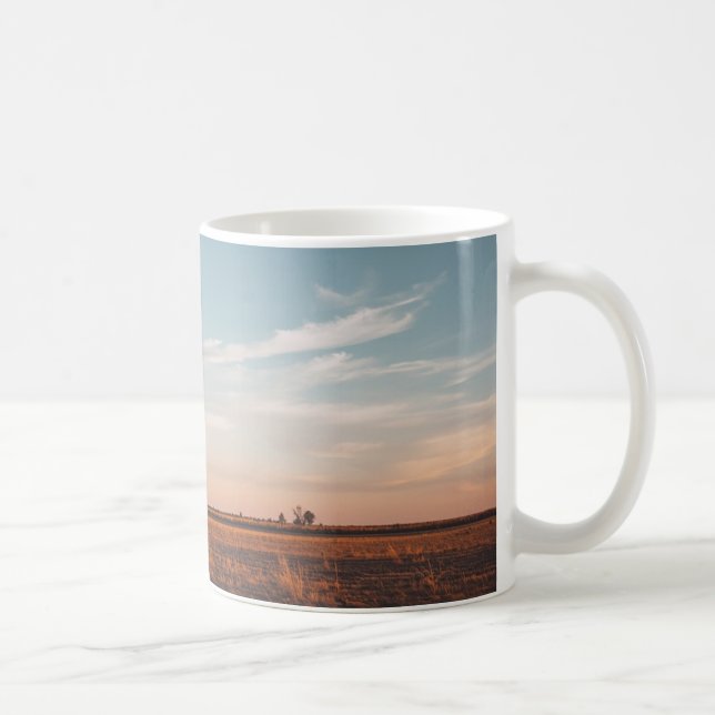 Grain Silo Golden Hour Mug - Rustic Texas Morning  Kaffeetasse (Rechts)