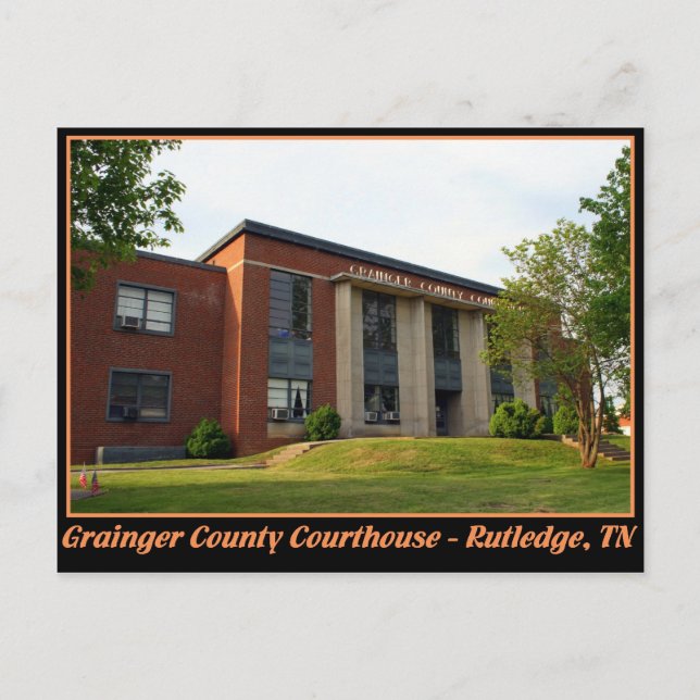 Grainger Landkreis Courthouse - Rutledge, TN Postkarte (Vorderseite)