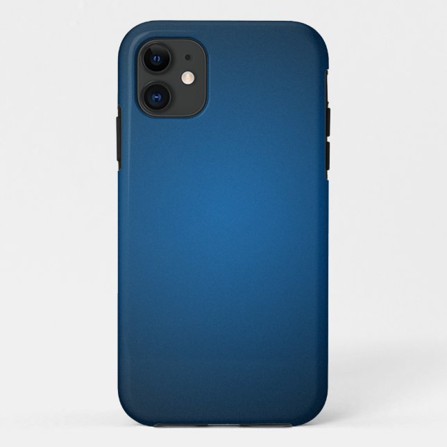 Grainy Blue-Black Vignette Case-Mate iPhone Hülle (Rückseite)