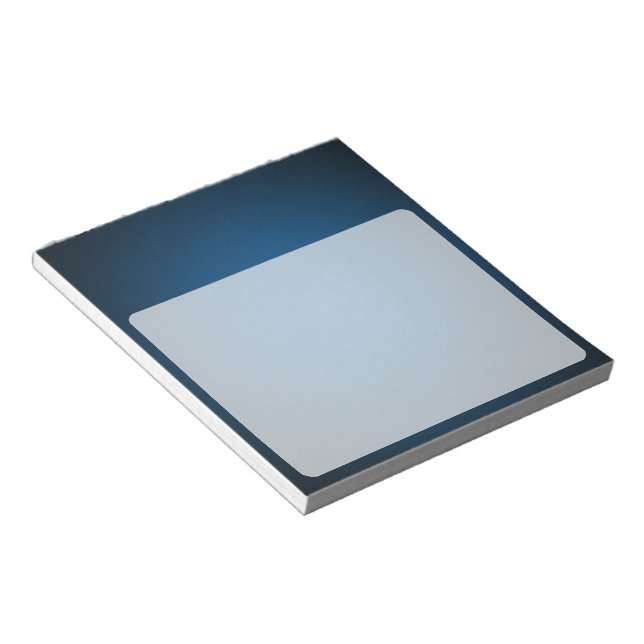 Grainy Blue-Black Vignette Notizblock (angewinkelt)