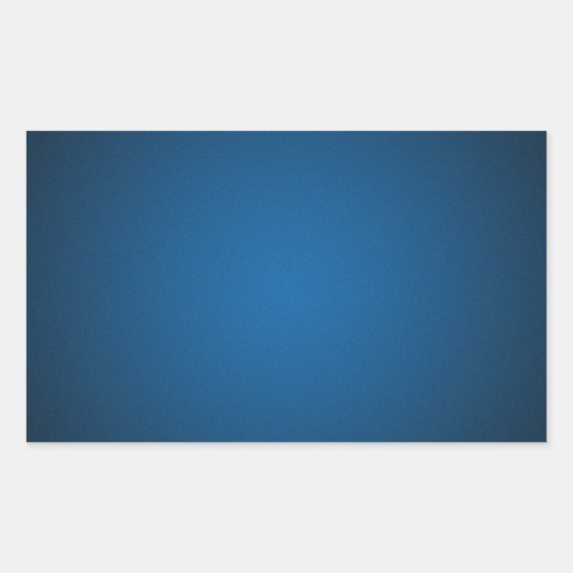 Grainy Blue-Black Vignette Rechteckiger Aufkleber (Vorderseite)