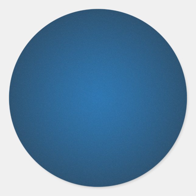 Grainy Blue-Black Vignette Runder Aufkleber (Vorderseite)