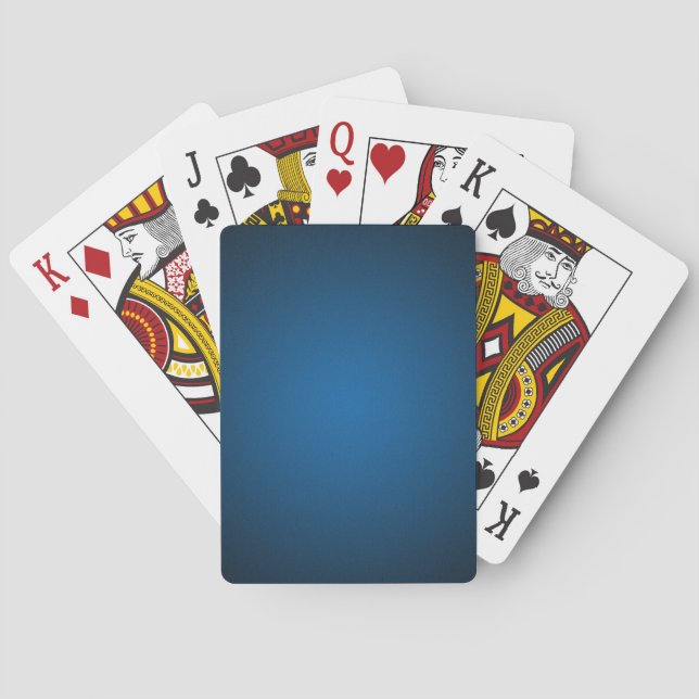 Grainy Blue-Black Vignette Spielkarten (Rückseite)