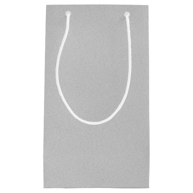 Grainy Gray Künstlerisch Textur Kleine Geschenktüte (Vorderseite)