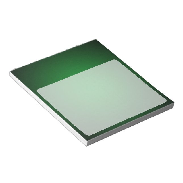 Grainy Green-Black Vignette Notizblock (angewinkelt)
