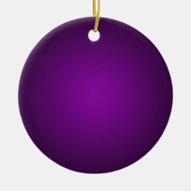 Grainy Lila-Black Vignette Keramik Ornament (Vorne)