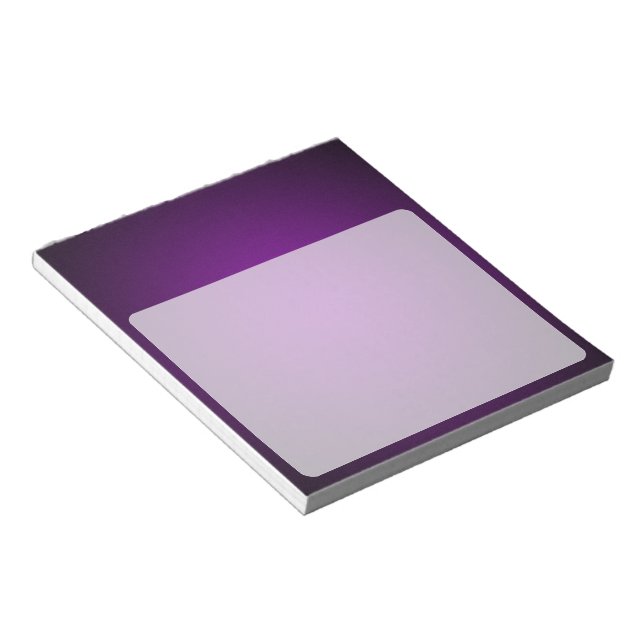 Grainy Lila-Black Vignette Notizblock (angewinkelt)