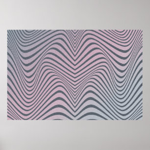 Grainy psychedelischer Hintergrund. Zebrastreifen Poster