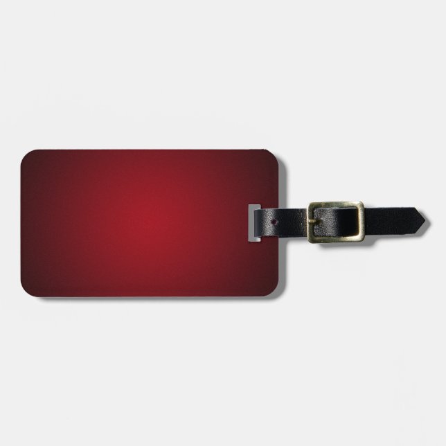 Grainy Red-Black Vignette Gepäckanhänger (Vorderseite horizontal)