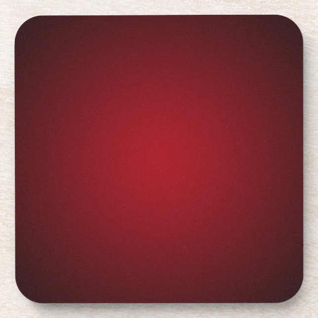 Grainy Red-Black Vignette Getränkeuntersetzer (Vorderseite)