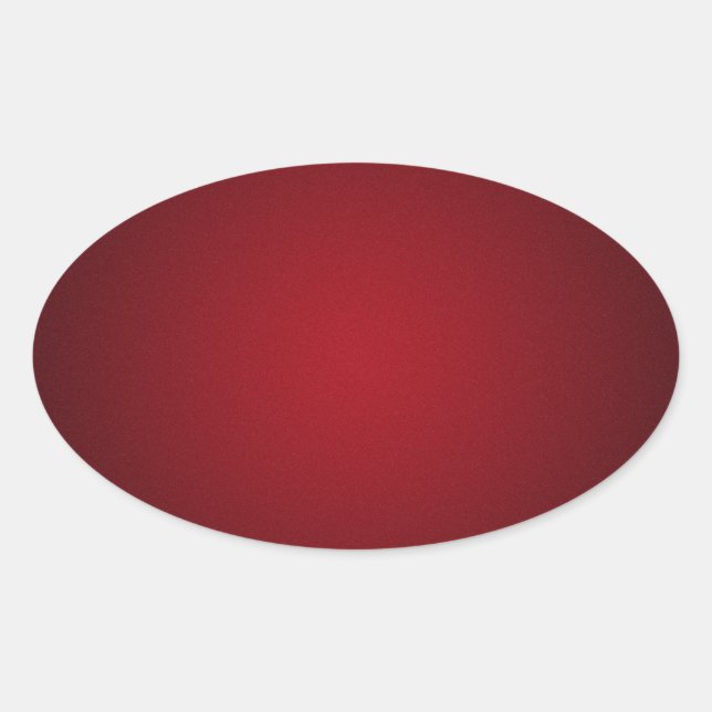 Grainy Red-Black Vignette Ovaler Aufkleber (Vorderseite)