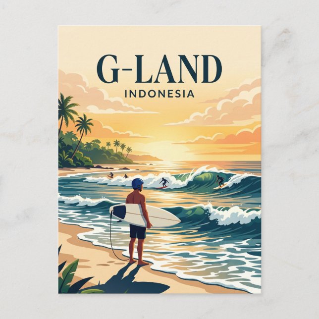 Grajagan-Bucht Indonesien Postkarte (Vorderseite)