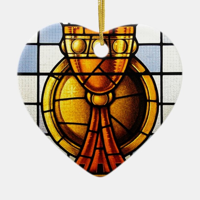 Gral-Buntglas - Sakrament Keramikornament (Vorne)