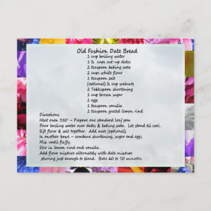 GramaBarb's Date Loaf Rezept Postkarte