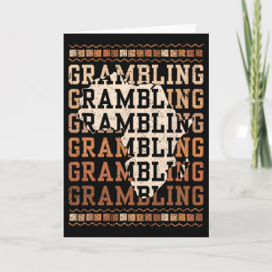 Grambling Hbcu mit Afrika Alumni Historisches Schw Karte
