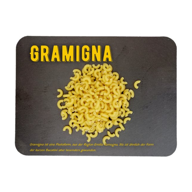 Gramigna Italienisches Restaurant Rezept zutat  Magnet (Horizontal)