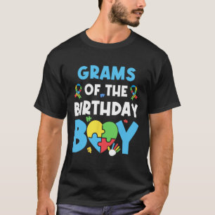 Gramm des Geburtstagsjungen-Autismus-Bewusstseins- T-Shirt