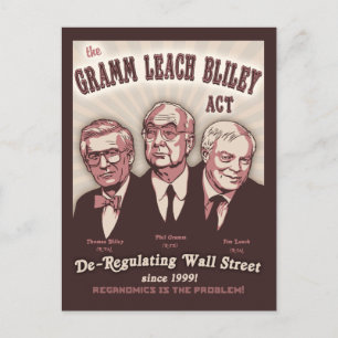 Gramm Leach Bliley Act Postkarte