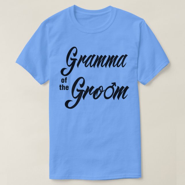 Gramma der Groom Hochzeit Party Matching Bridal Te T-Shirt (Design vorne)