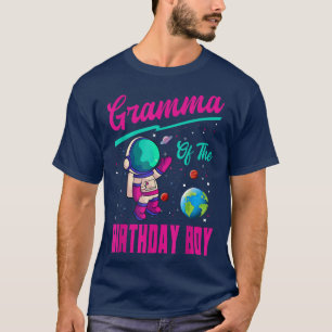 Gramma des Geburtstags Boy Space Party Planet Astr T-Shirt
