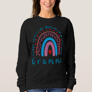 Gramma Leopard Rainbow Mütter Day for Women Mama Sweatshirt