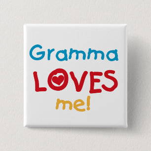 Gramma Lieben Me T - Shirt und Geschenke Button