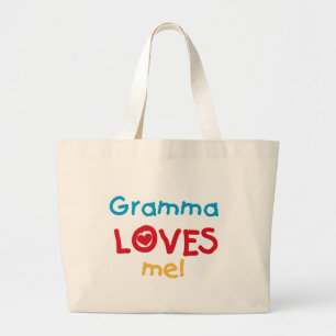 Gramma Lieben Me T - Shirt und Geschenke Jumbo Stoffbeutel