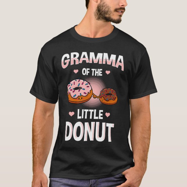 Gramma Of The Little Donut Gender Reveal Announcem T-Shirt (Vorderseite)