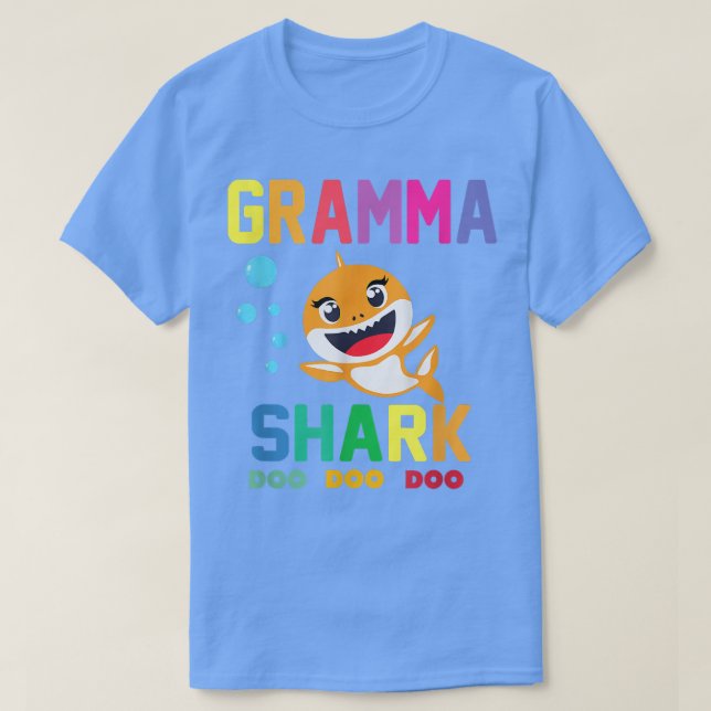 Gramma Shark  Gramma Shark Lover Family Mothers Da T-Shirt (Design vorne)