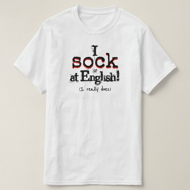 Grammar Humor Funny Grammar Nerd Shirt (Design vorne)