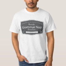 Grammar-Nazi-T-Shirts mit Namen