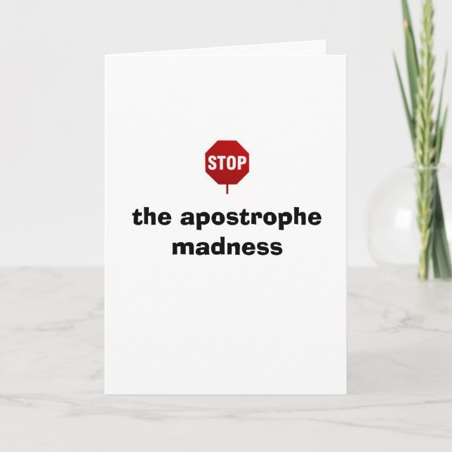 Grammar Police English Teacher Karte (Vorderseite)