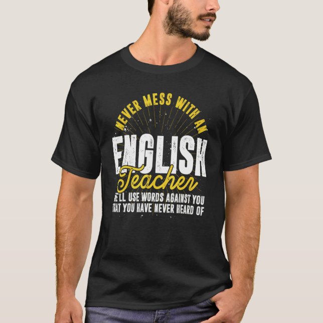 Grammar Police English Teacher Rechtschreibprüfung T-Shirt (Vorderseite)