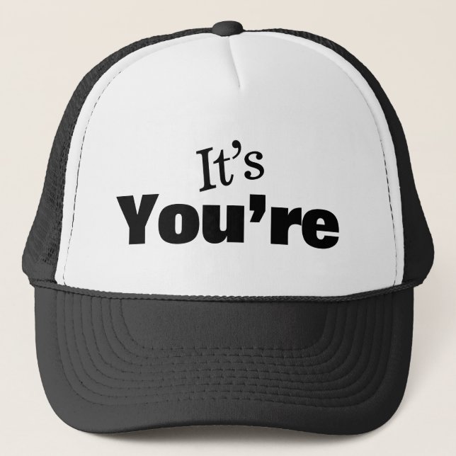 Grammar Police Trucker Hat Truckerkappe (Vorderseite)