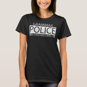 Grammar Police Women and Kids Funny Costume Idee T-Shirt