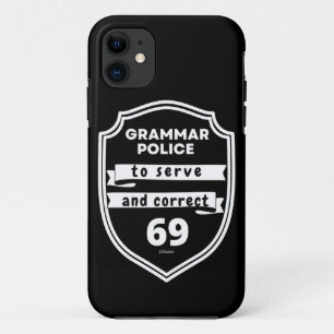 GRAMMAR POLICE ZU DIENEN UND RICHTIG lustig Case-Mate iPhone Hülle