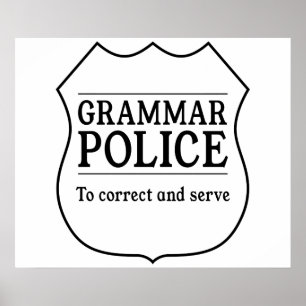 Grammar-Polizei Poster