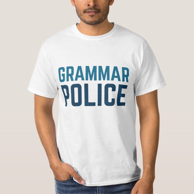 Grammar-Polizei T-Shirt (Vorderseite)