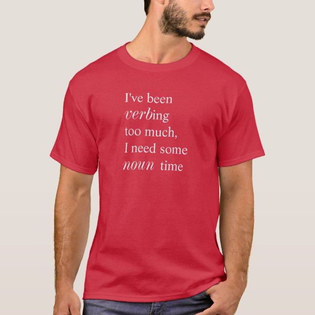Grammar Pun Shirt (Vorderseite)