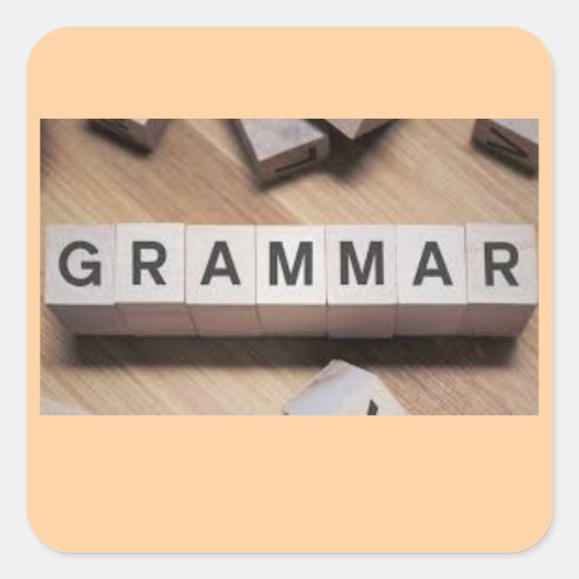 Grammar Tiles Sticker (Vorderseite)