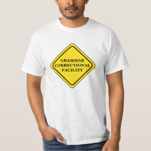 Grammar-Warnsignalisierung personalisieren T-Shirt