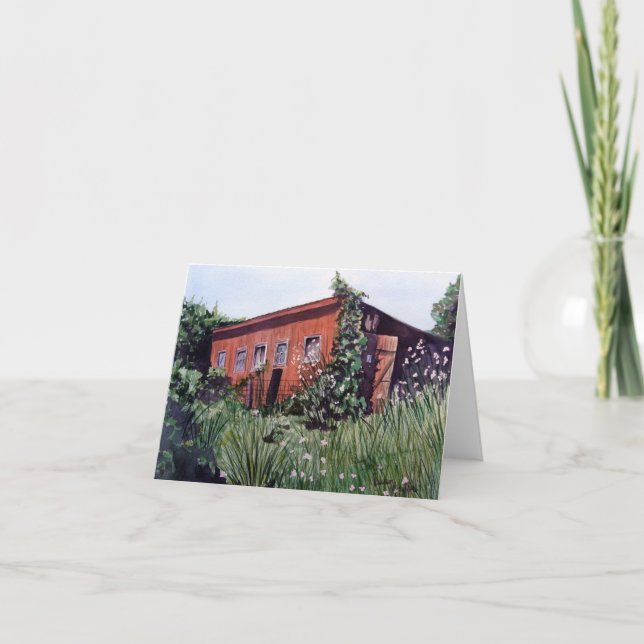 Grammas Huhn-Haus-Anmerkungs-Karte Karte (Vorderseite)