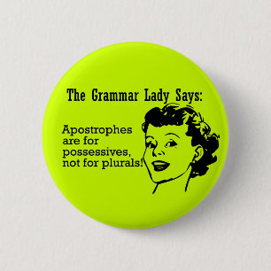 Grammatik-Dame Apostrophes Buttons