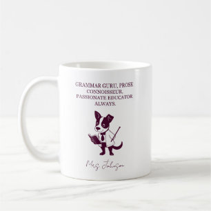 Grammatik-Guru Prosa-Kenner Leidenschaftlicher Erz Kaffeetasse