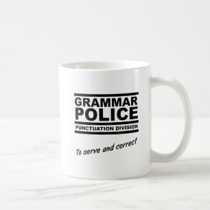 Grammatik-Polizei Lustiger Becher Tasse
